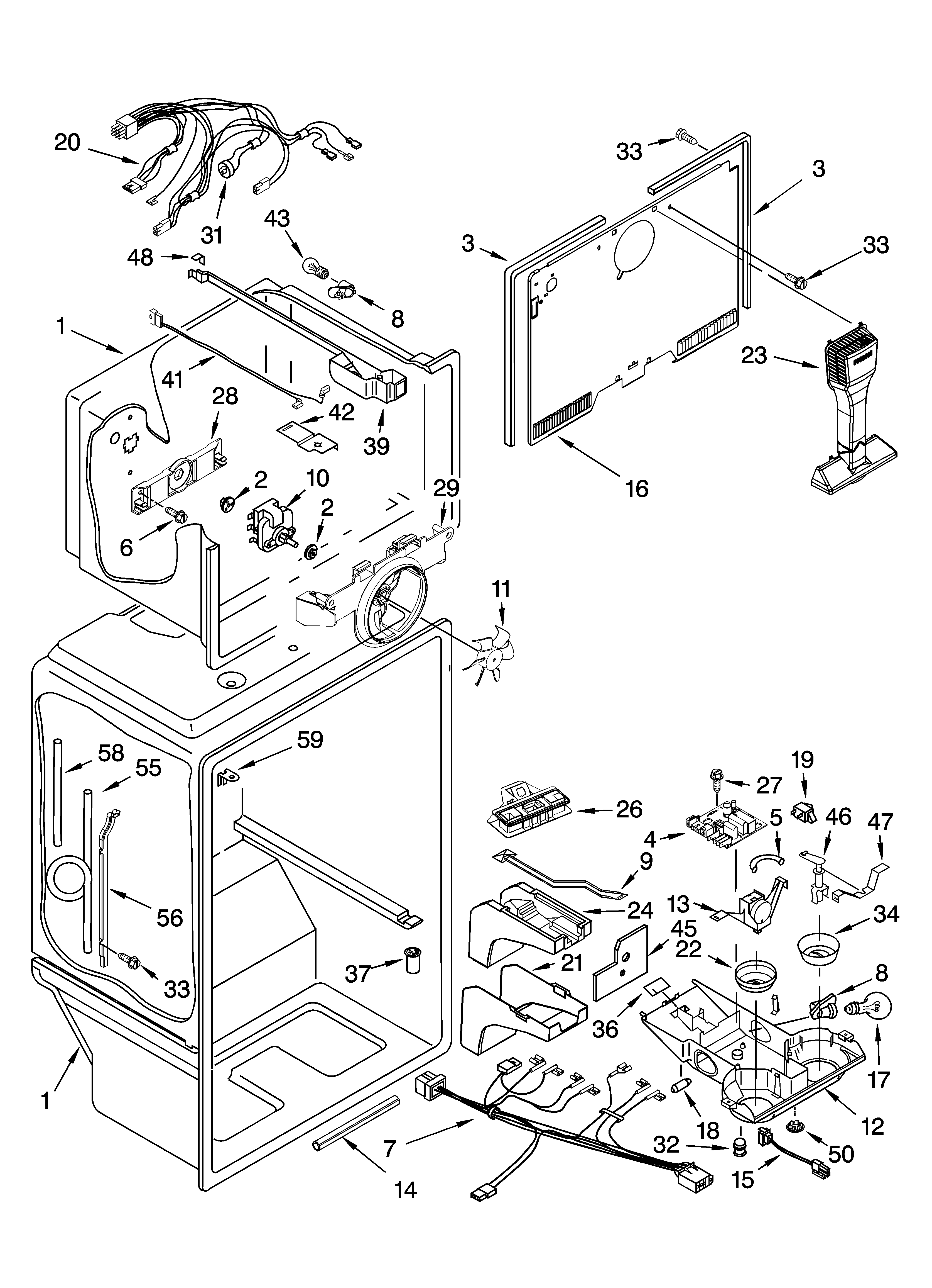 Whirlpool GT1SHTXMB02 liner parts diagram