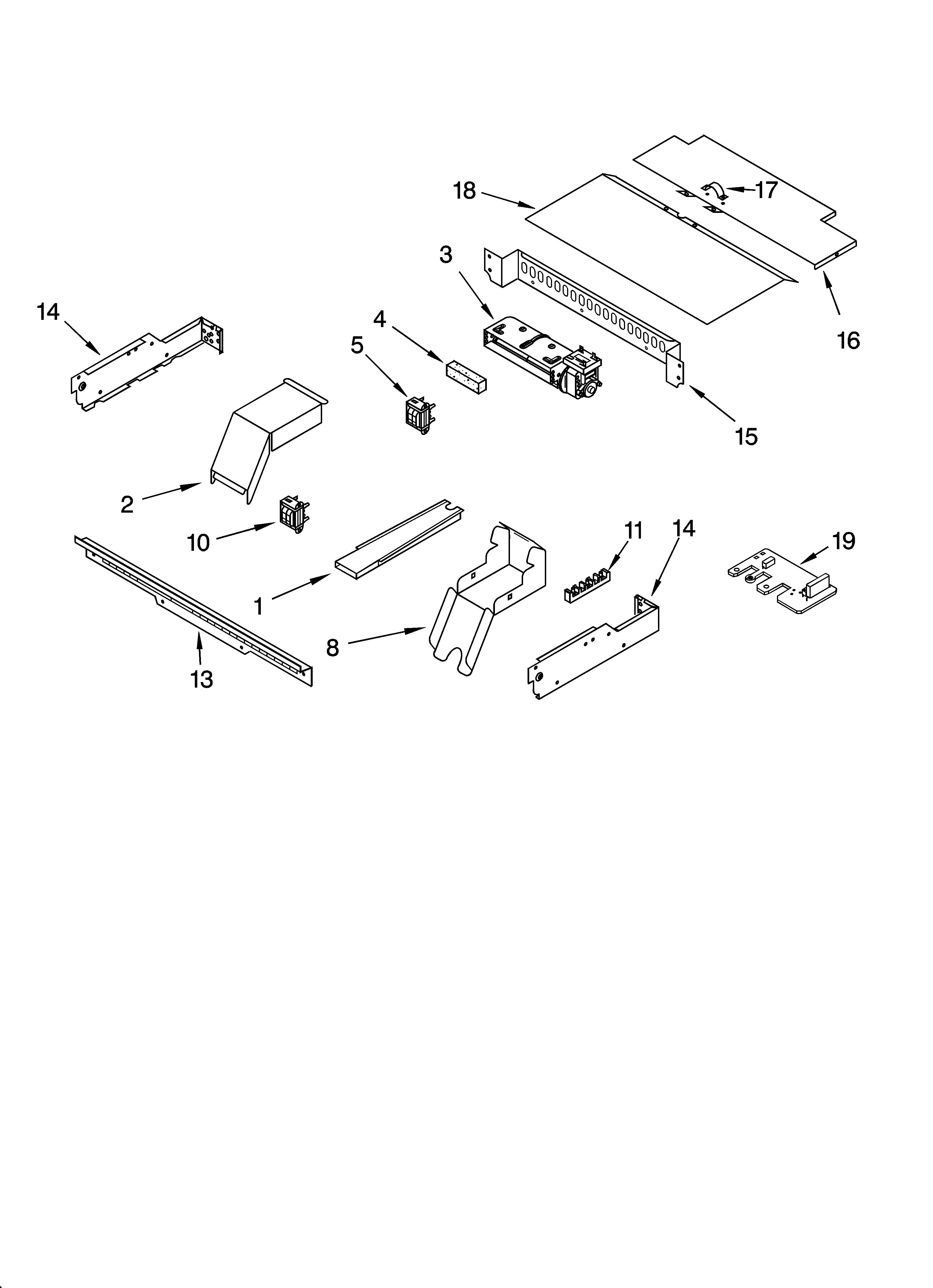 KitchenAid KEBC147KSS05 top venting parts, optional parts diagram