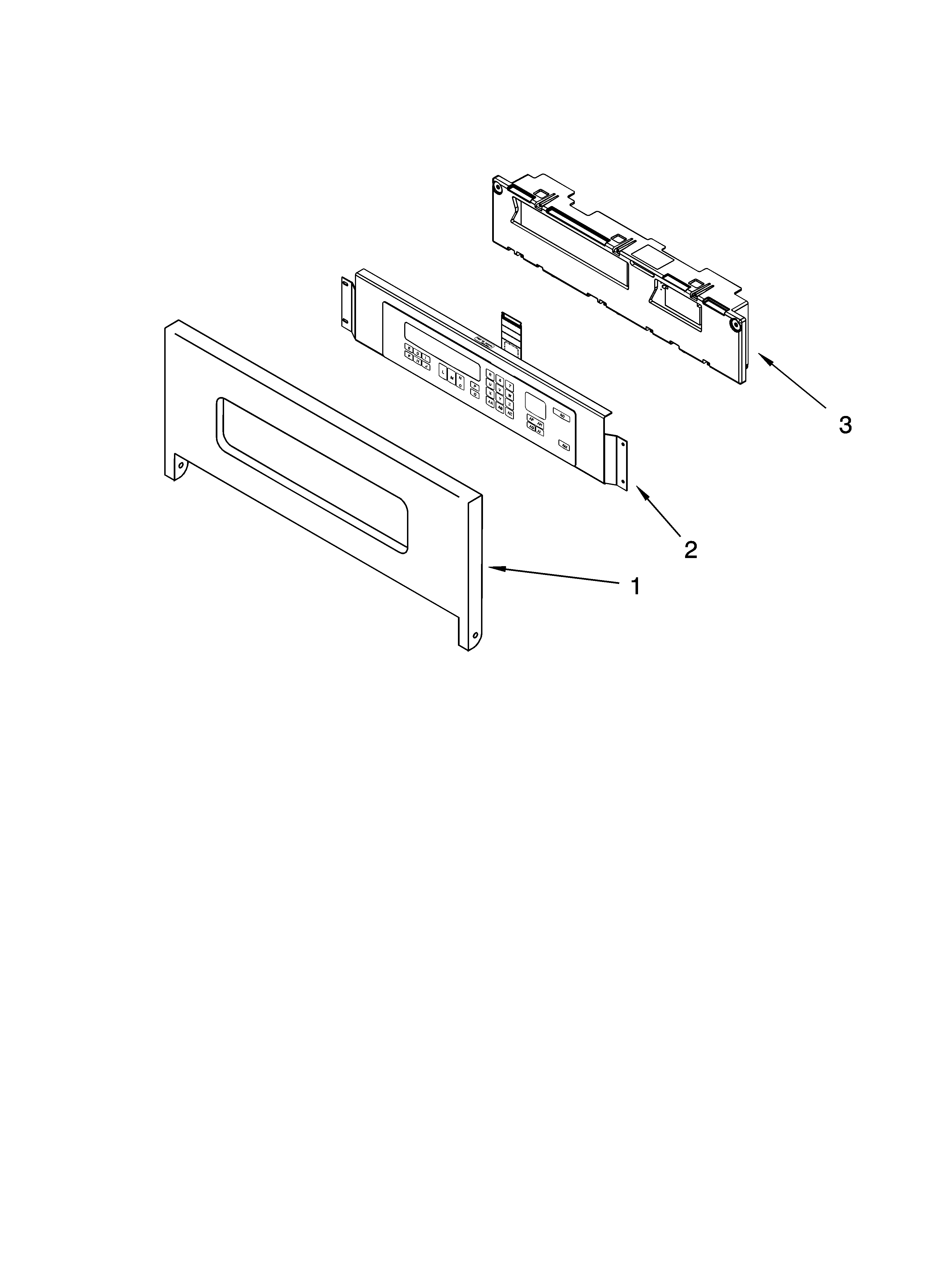 KitchenAid KEBC277KSS04 control panel parts diagram