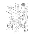 KitchenAid KEMC377KWH03 cabinet and stirrer parts diagram