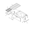 KitchenAid KERI201PBS1 drawer & broiler parts, optional parts diagram