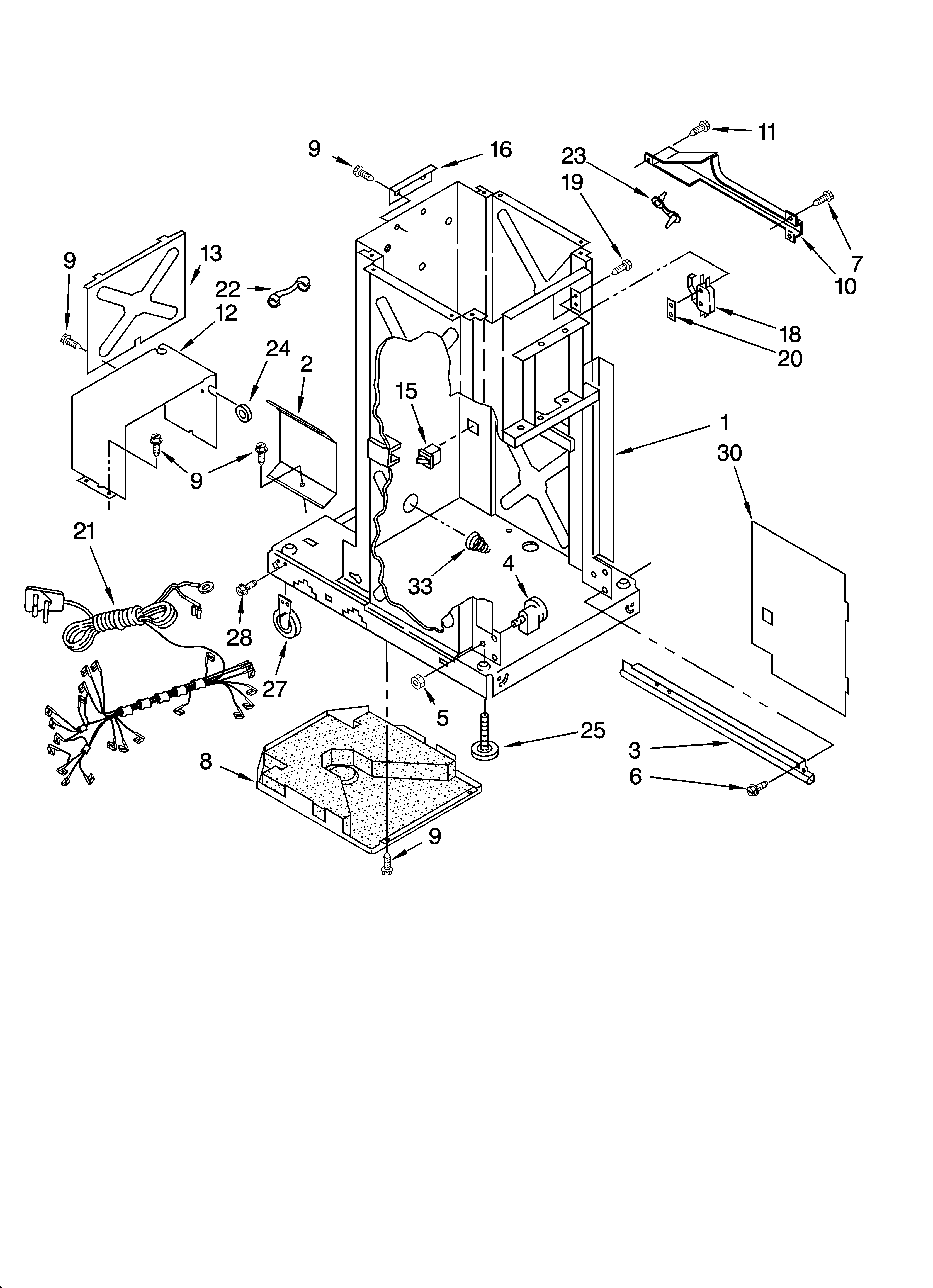 KitchenAid KUCC151LSS1 frame parts diagram