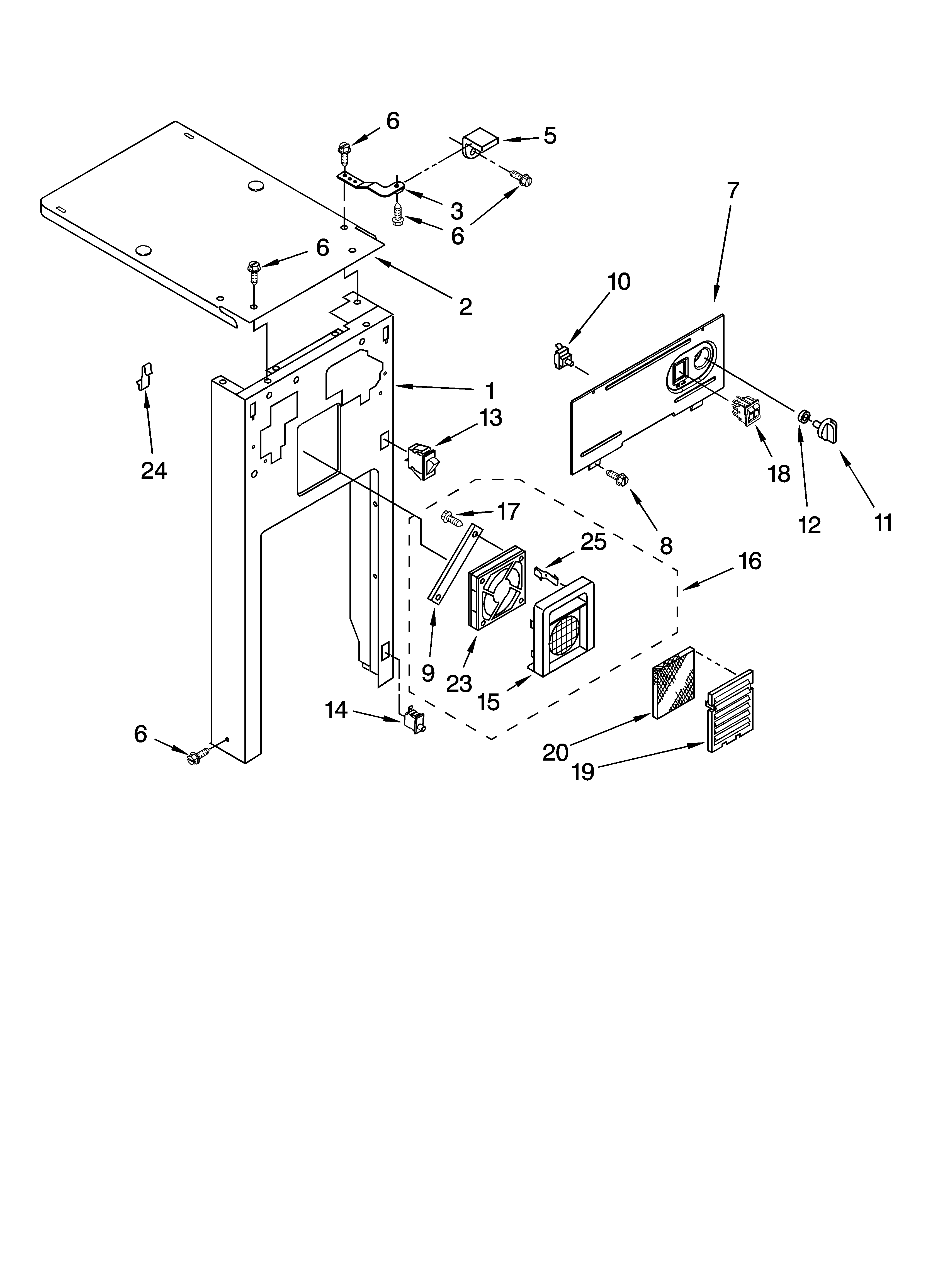 KitchenAid KUCC151LSS1 panel and control parts diagram