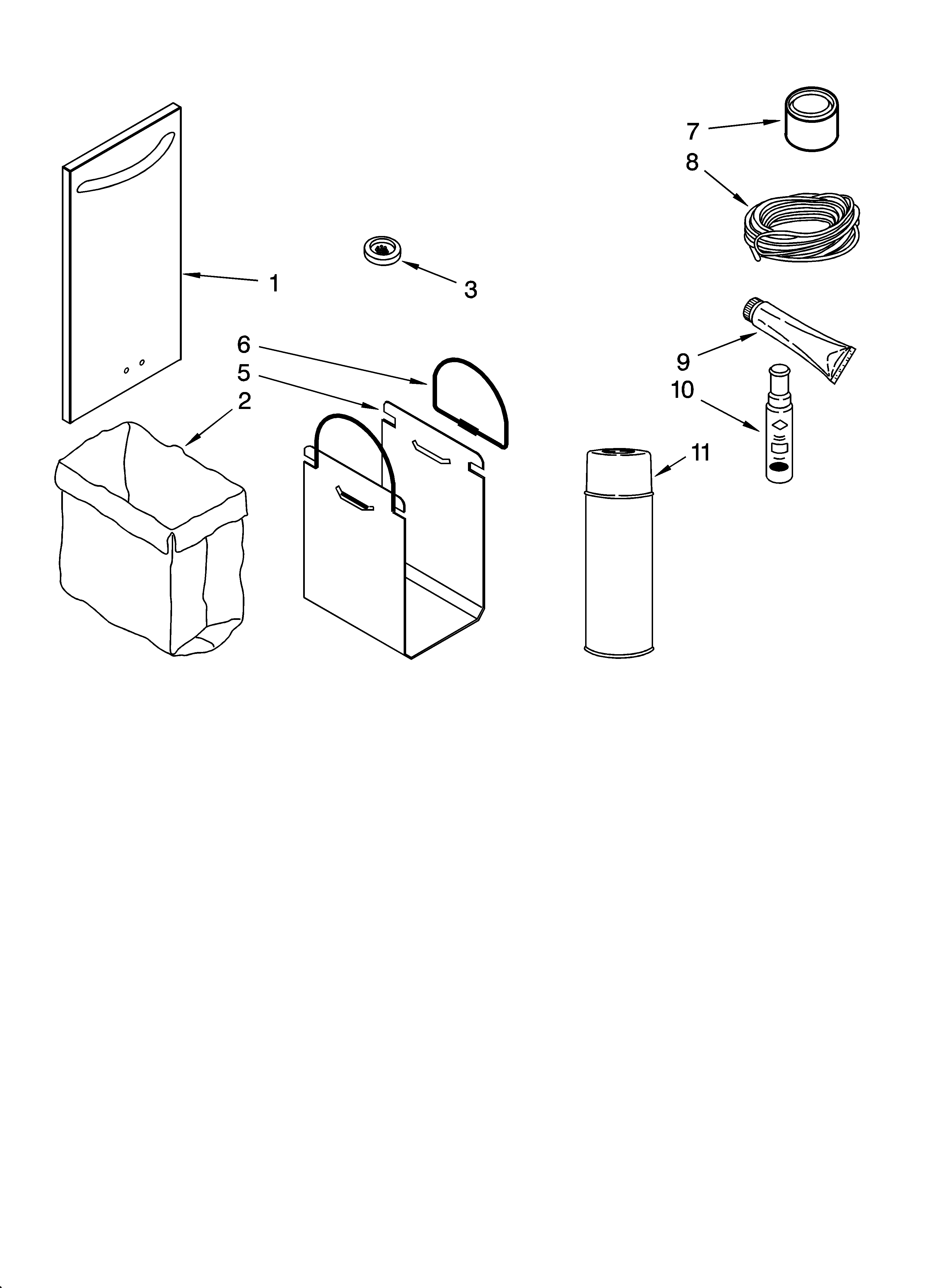 KitchenAid KUCC151LSS1 accessory parts diagram