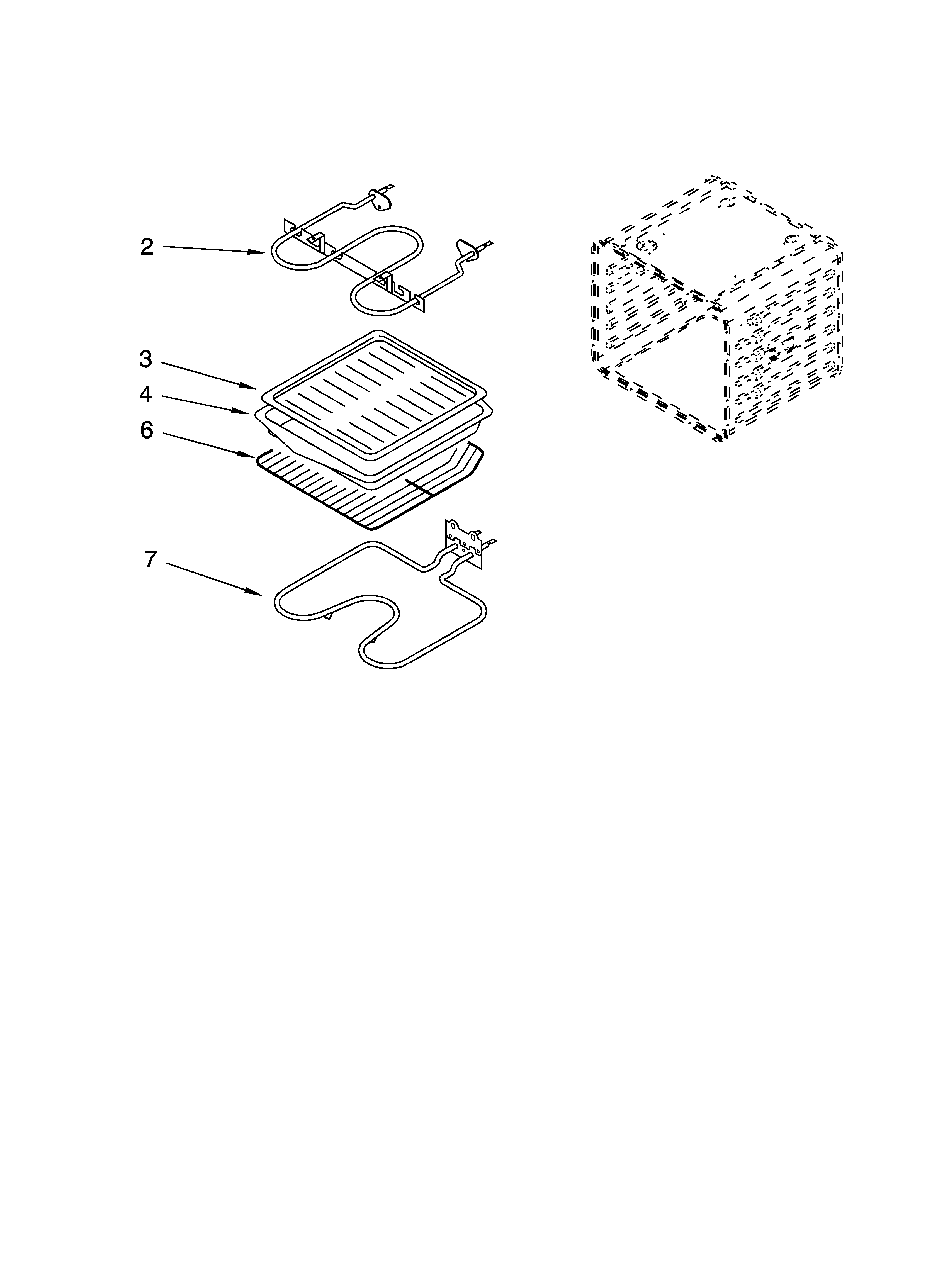 Whirlpool RBD275PDS15 internal oven parts diagram