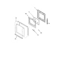 Whirlpool RBD305PDB15 lower oven door parts diagram
