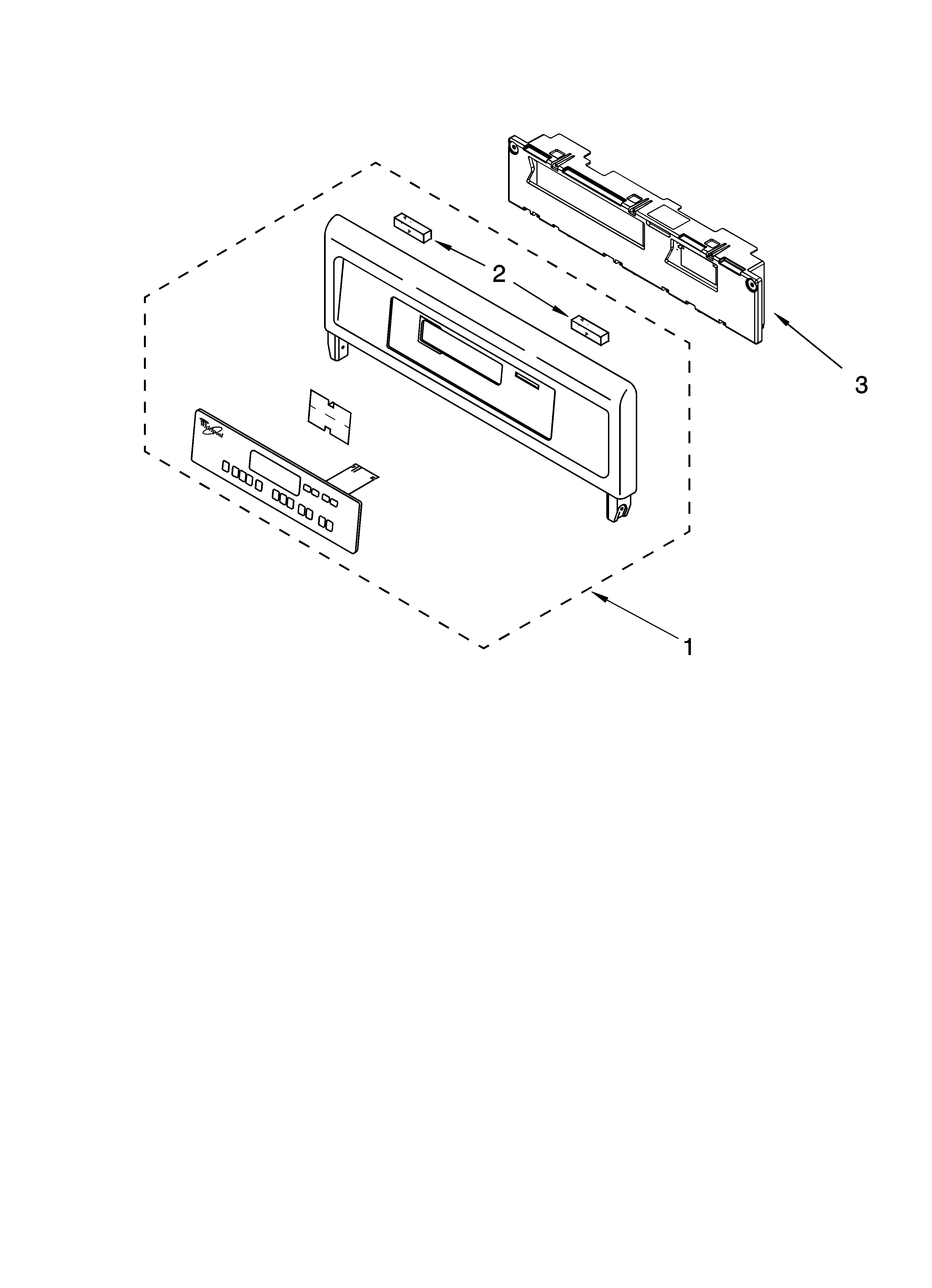 Whirlpool RBS305PDQ17 control panel parts diagram
