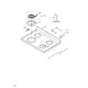 Whirlpool RF365PXMW1 cooktop parts diagram
