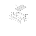 Whirlpool RF365PXMW1 drawer & broiler parts diagram