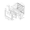 Whirlpool RF365PXMW1 door parts, optional parts diagram