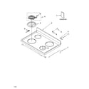 Roper RME32301 cooktop parts diagram