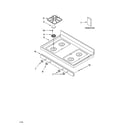 Whirlpool SF369LEPQ1 cooktop parts diagram