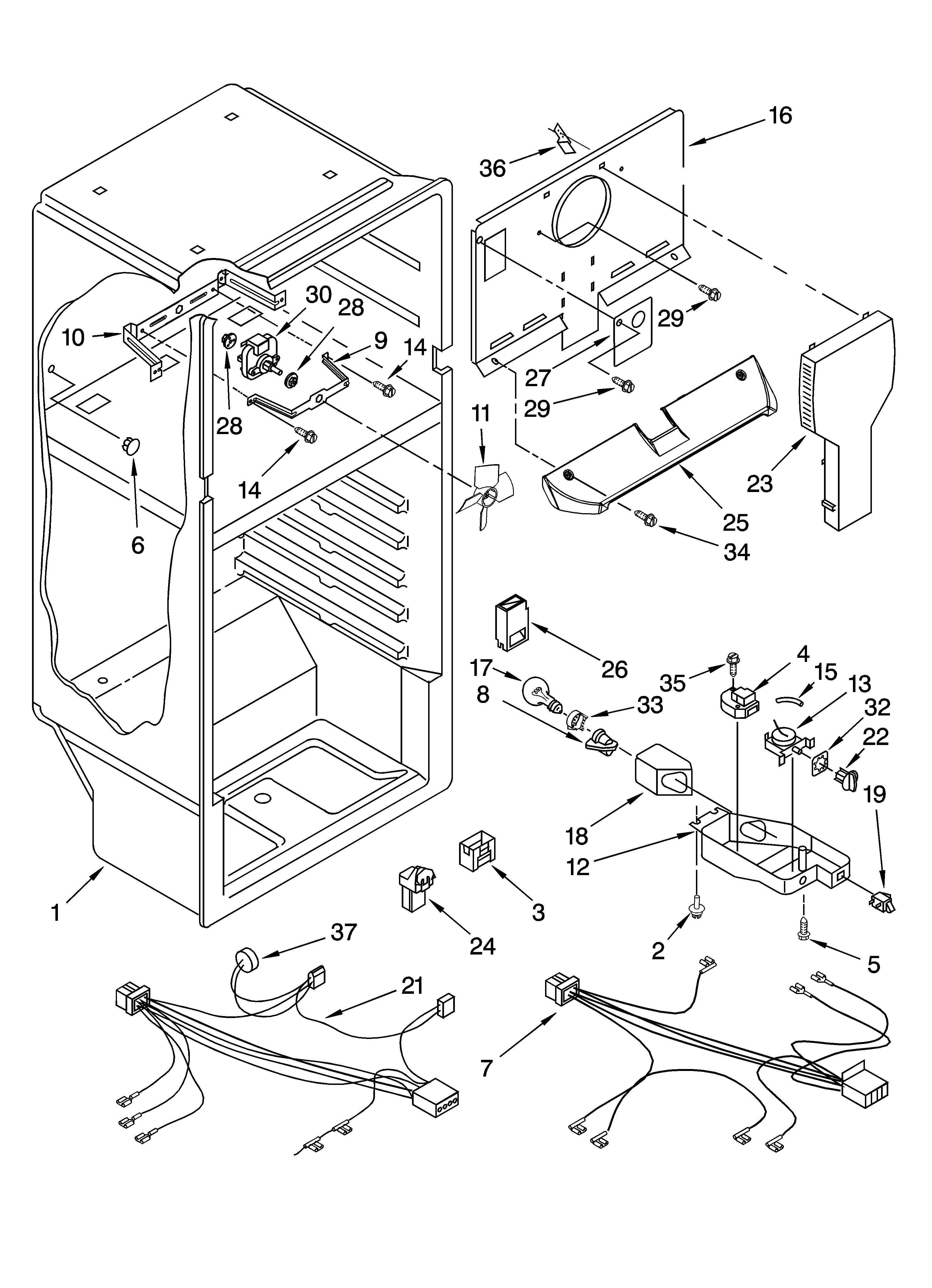 Whirlpool 5ET6WPKRQ00 liner parts diagram