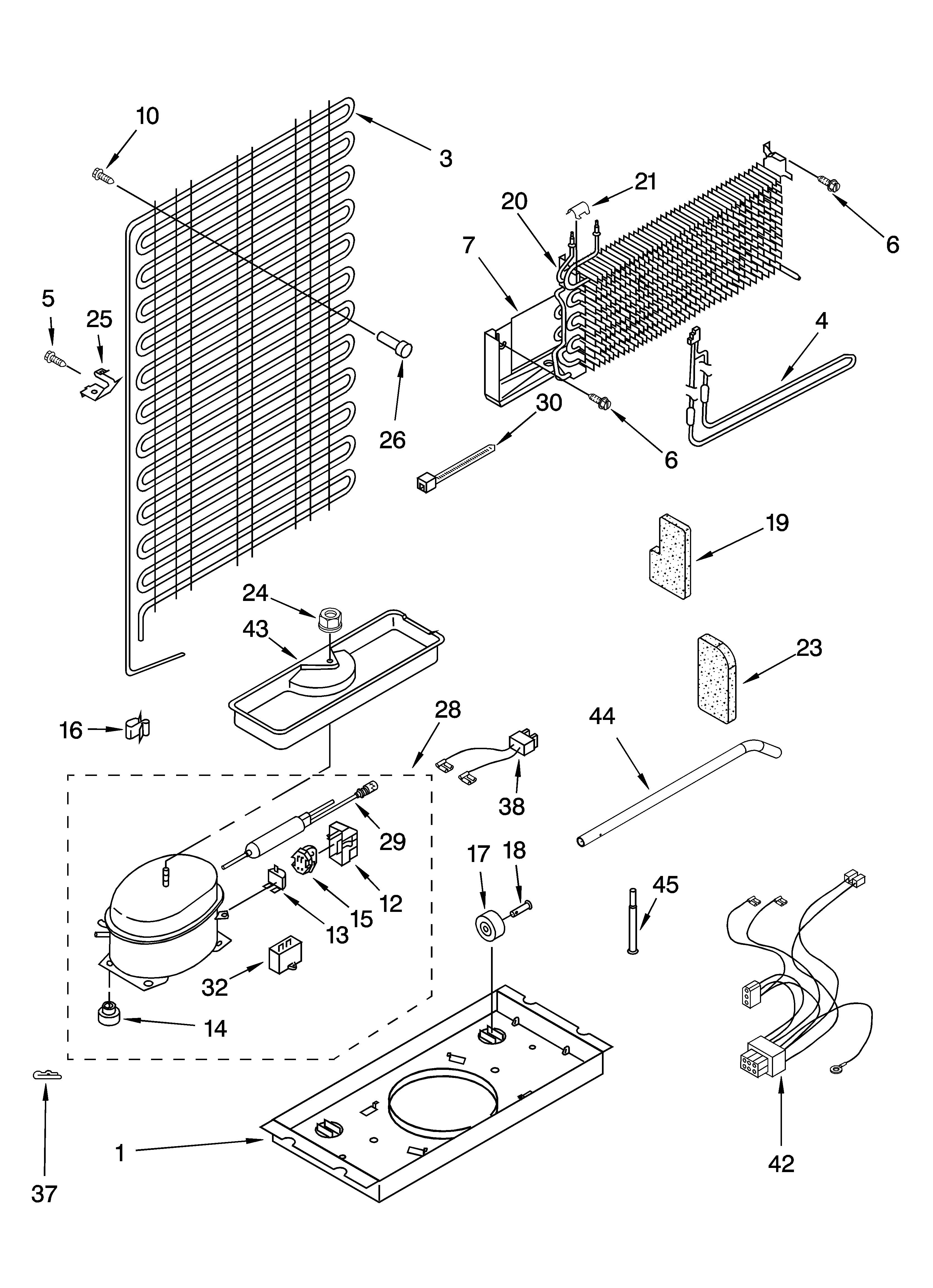 Whirlpool 5ET6WPKRQ00 unit parts diagram