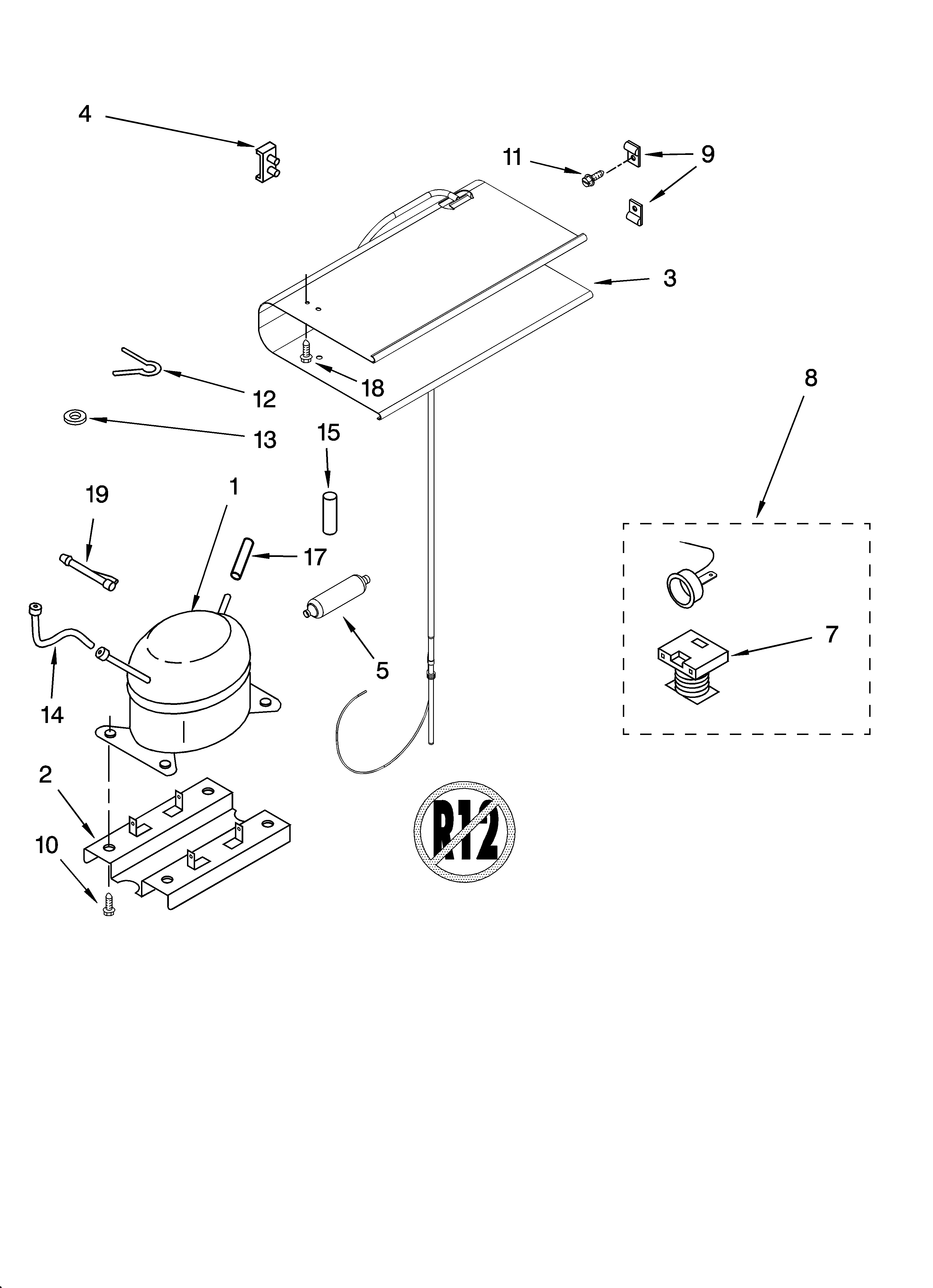 Whirlpool EL05CCXRB00 unit parts diagram