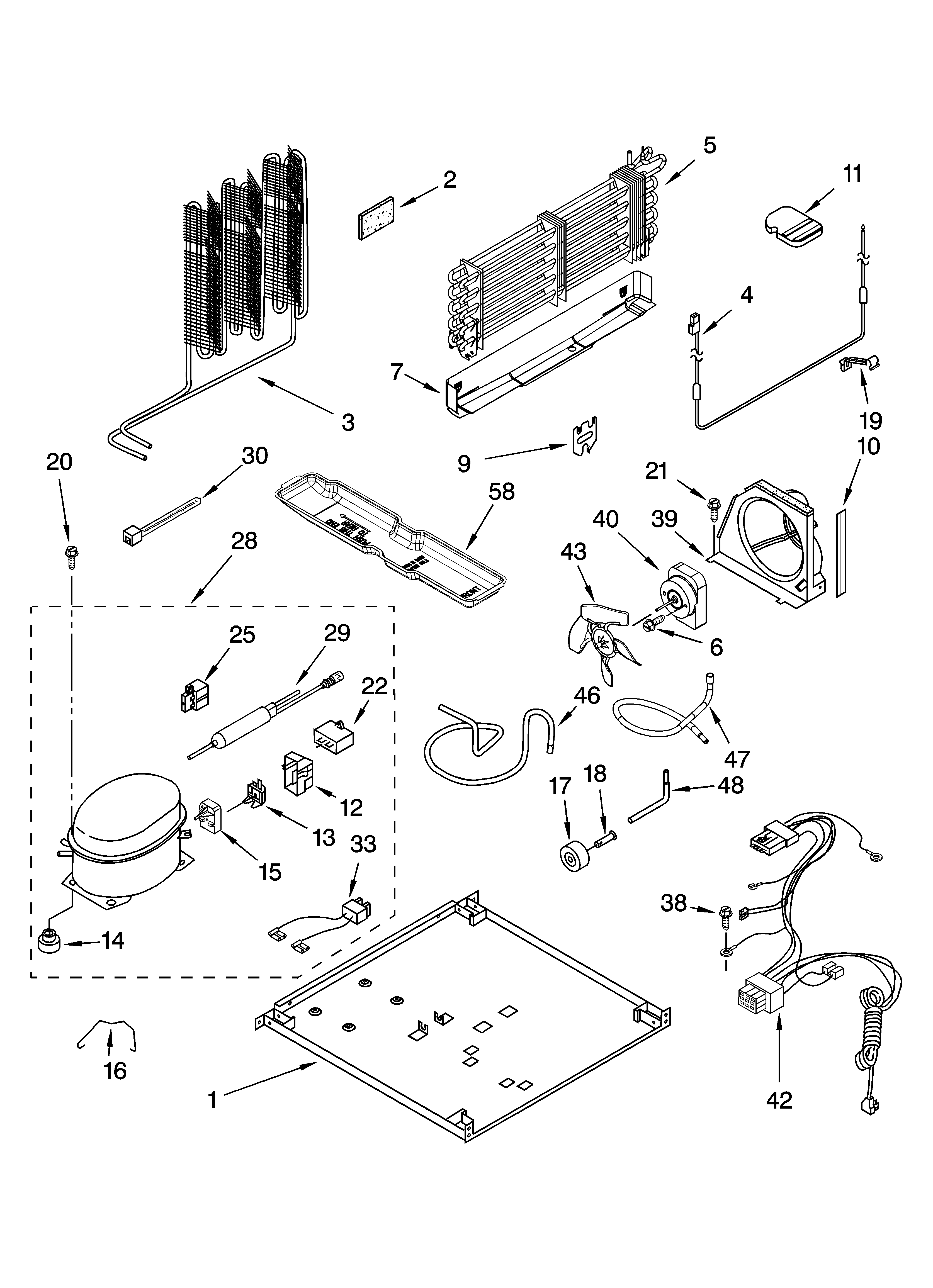 Whirlpool ET9FHTXMT02 unit parts diagram