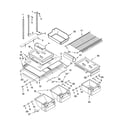 KitchenAid KTLA22EMSS02 shelf parts diagram
