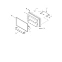 KitchenAid KTLA22EMSS02 freezer door parts diagram