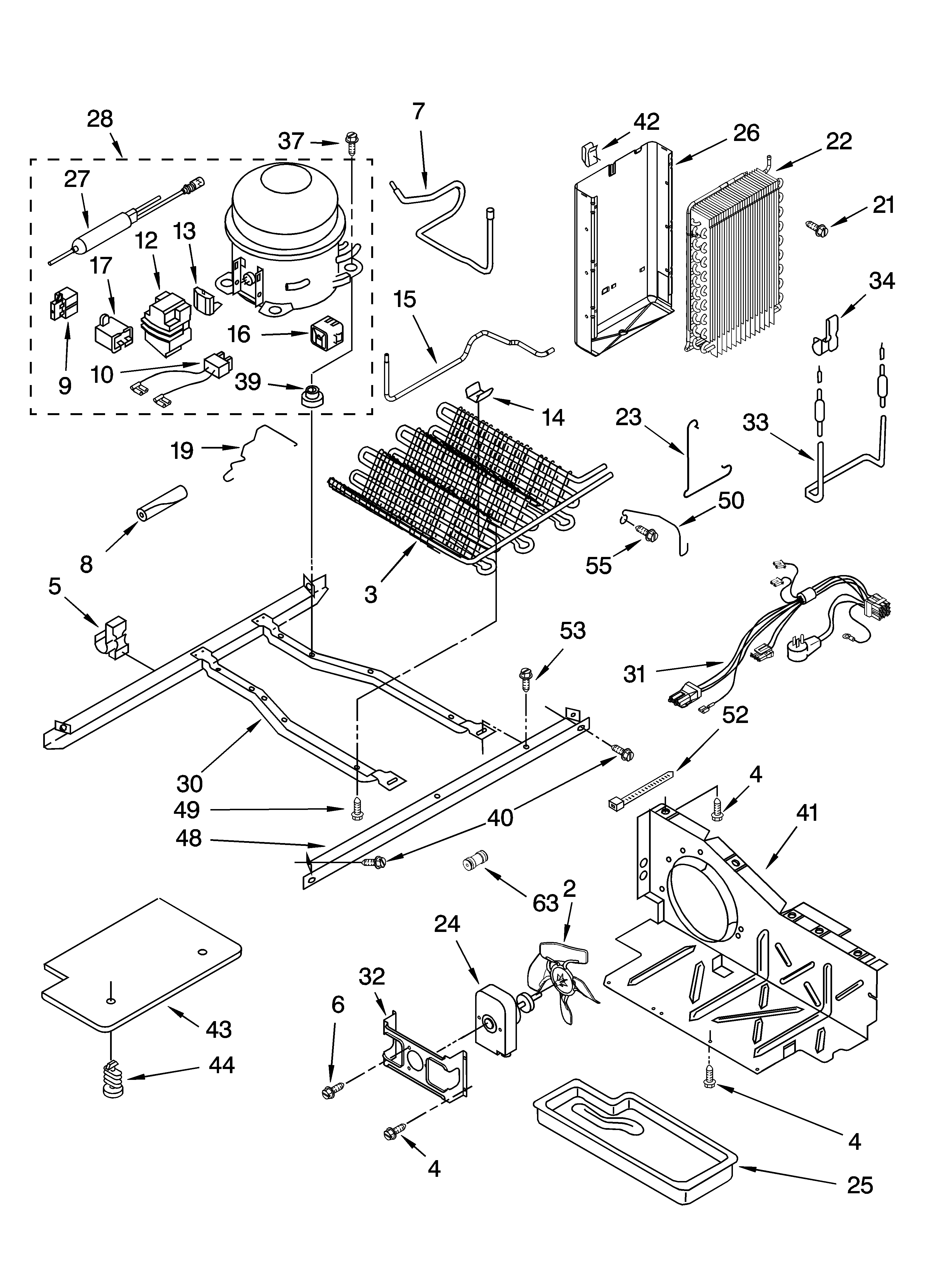 Estate TS25AGXRD00 unit parts diagram