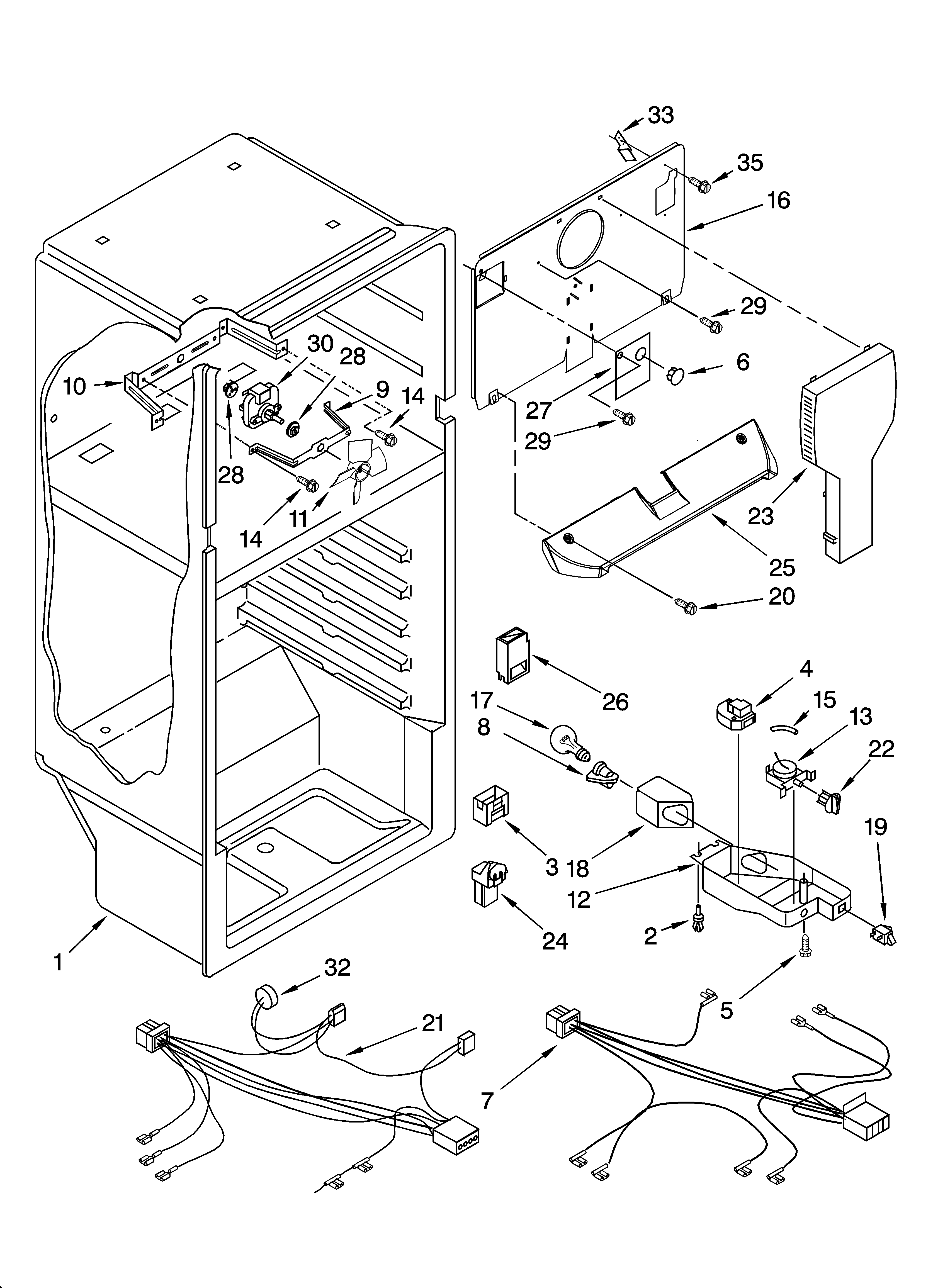 Estate TT16TKXPQ01 liner parts diagram