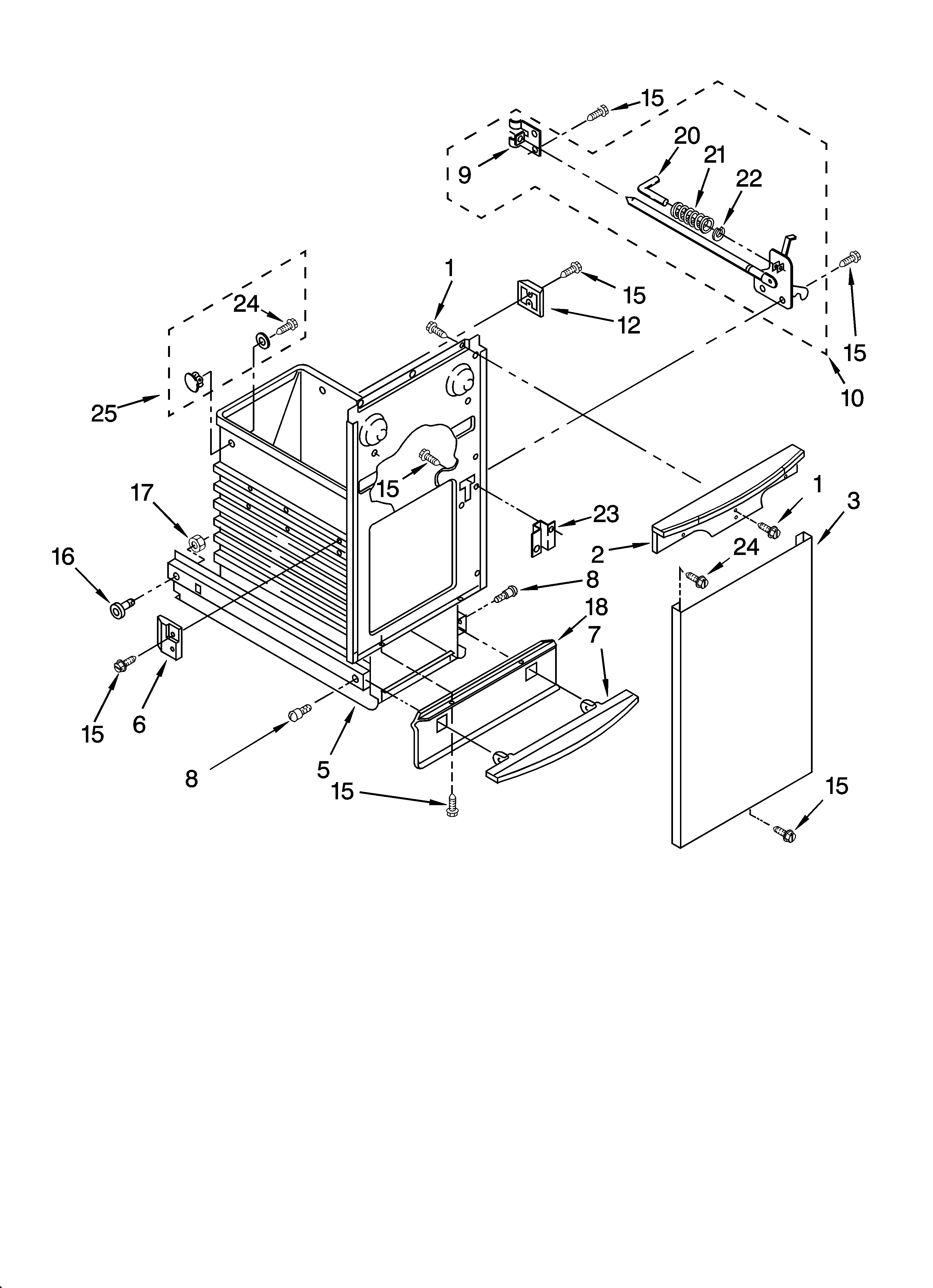 KitchenAid KCCC151JWH1 container parts diagram