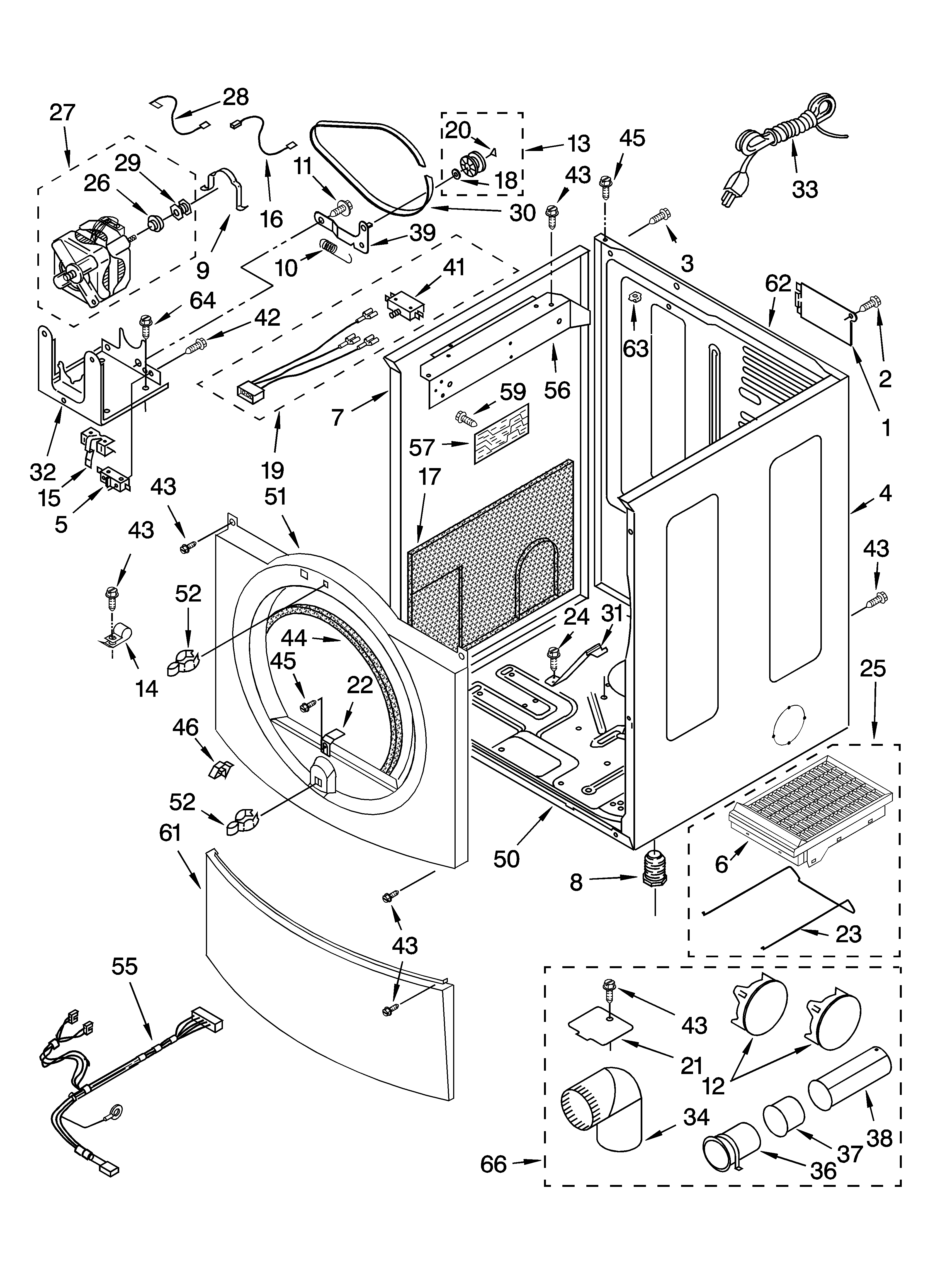 KitchenAid KGHS01PMT2 cabinet parts diagram