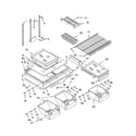 KitchenAid KTRC22KMBT03 shelf parts diagram