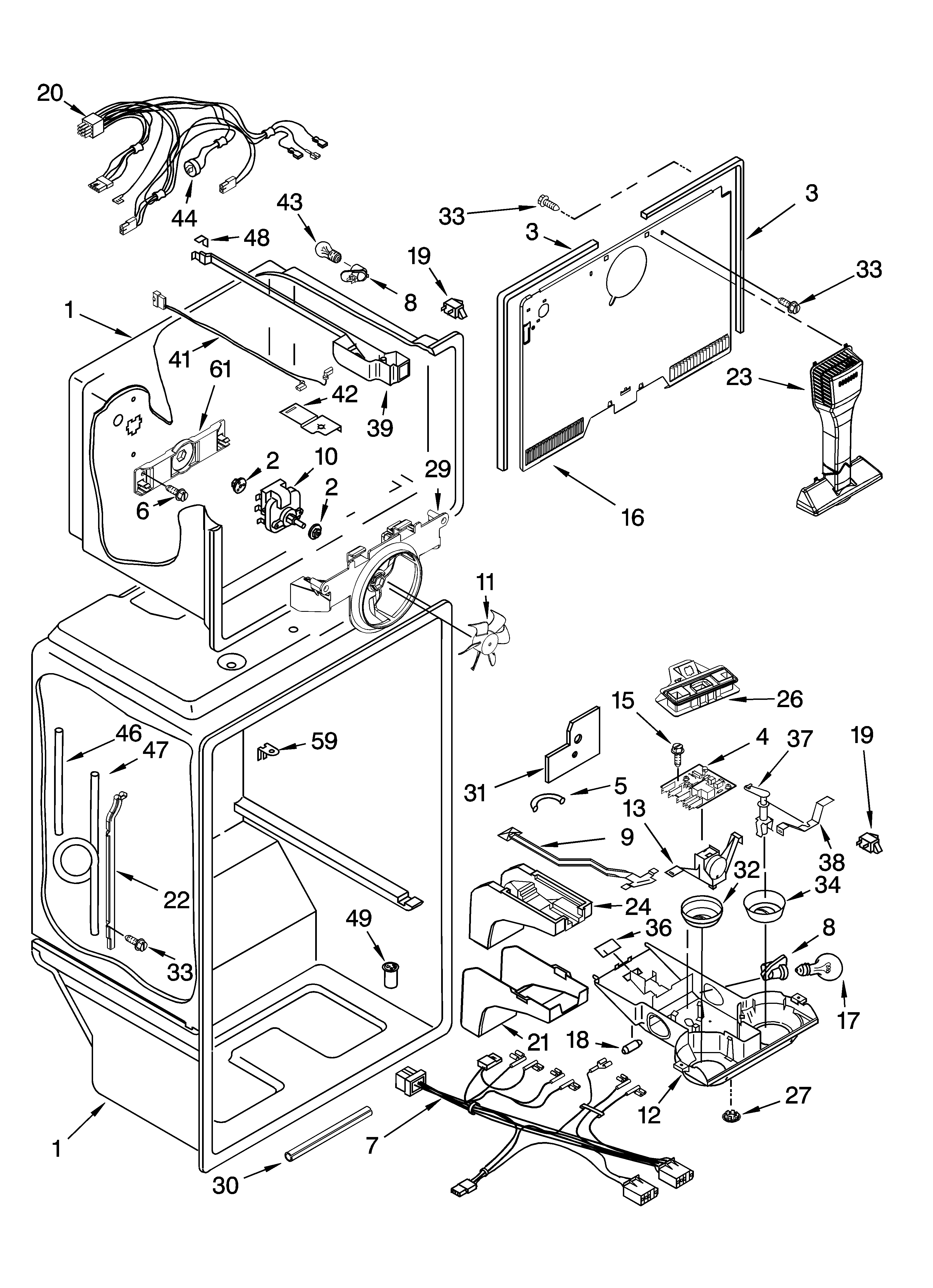 KitchenAid KTRP22EMWH02 liner parts diagram