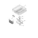 Estate TUD6750RD0 lower dishrack parts, optional parts (not included) diagram