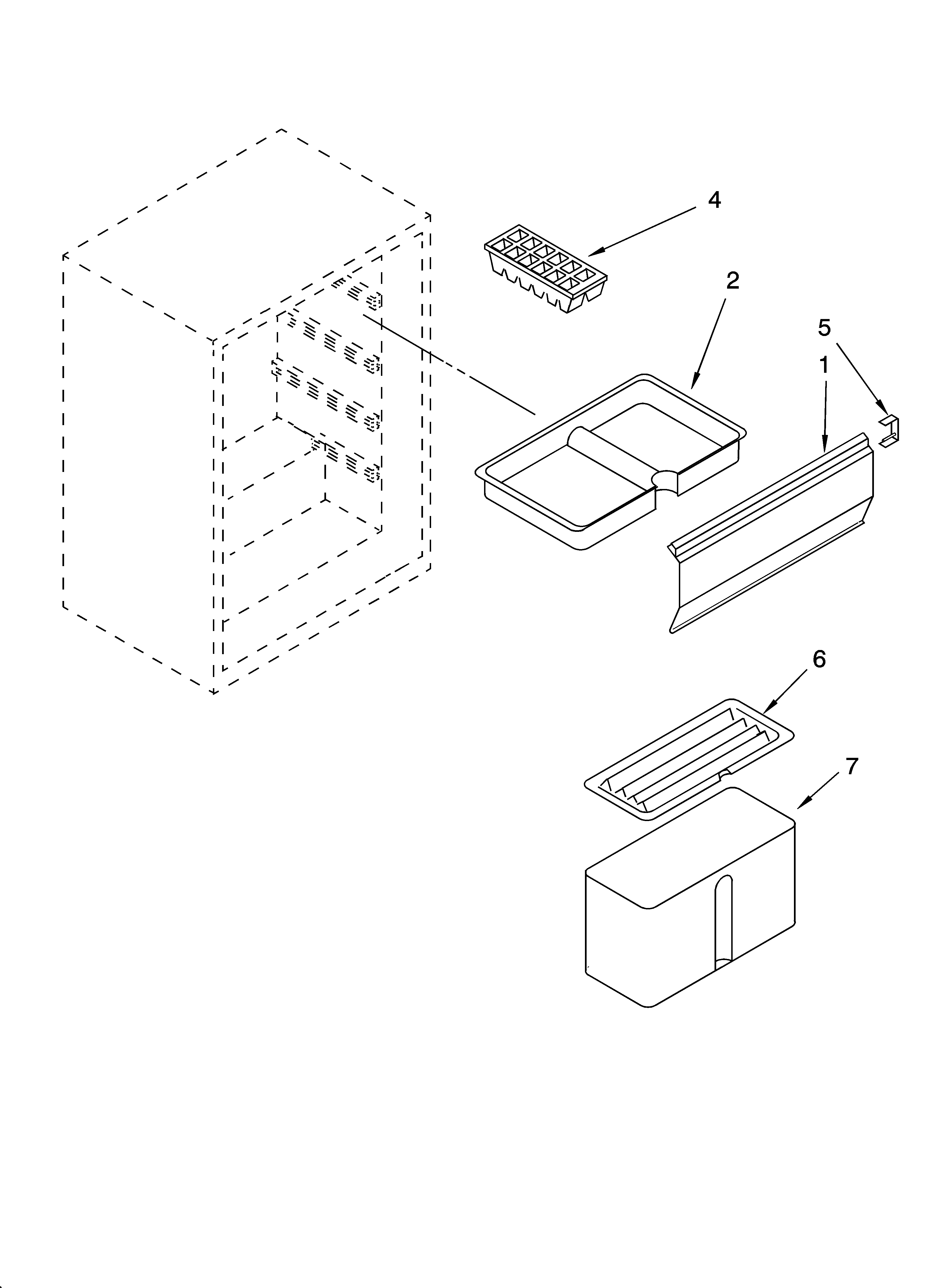 Whirlpool EL03PPXMQ00 shelf parts diagram