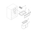 Whirlpool EL03PPXMQ00 shelf parts diagram