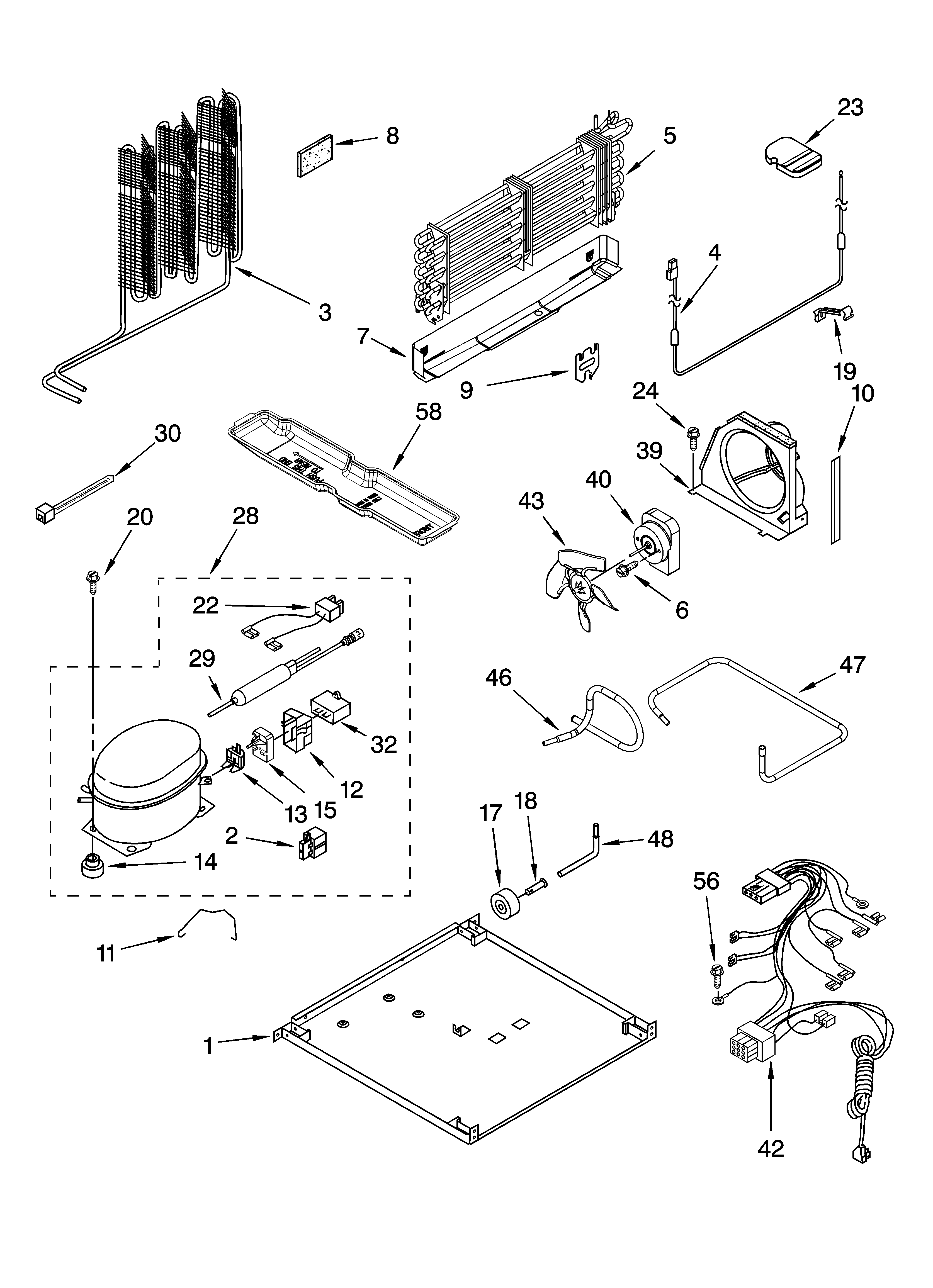 Whirlpool ET1PHKXPT02 unit parts diagram
