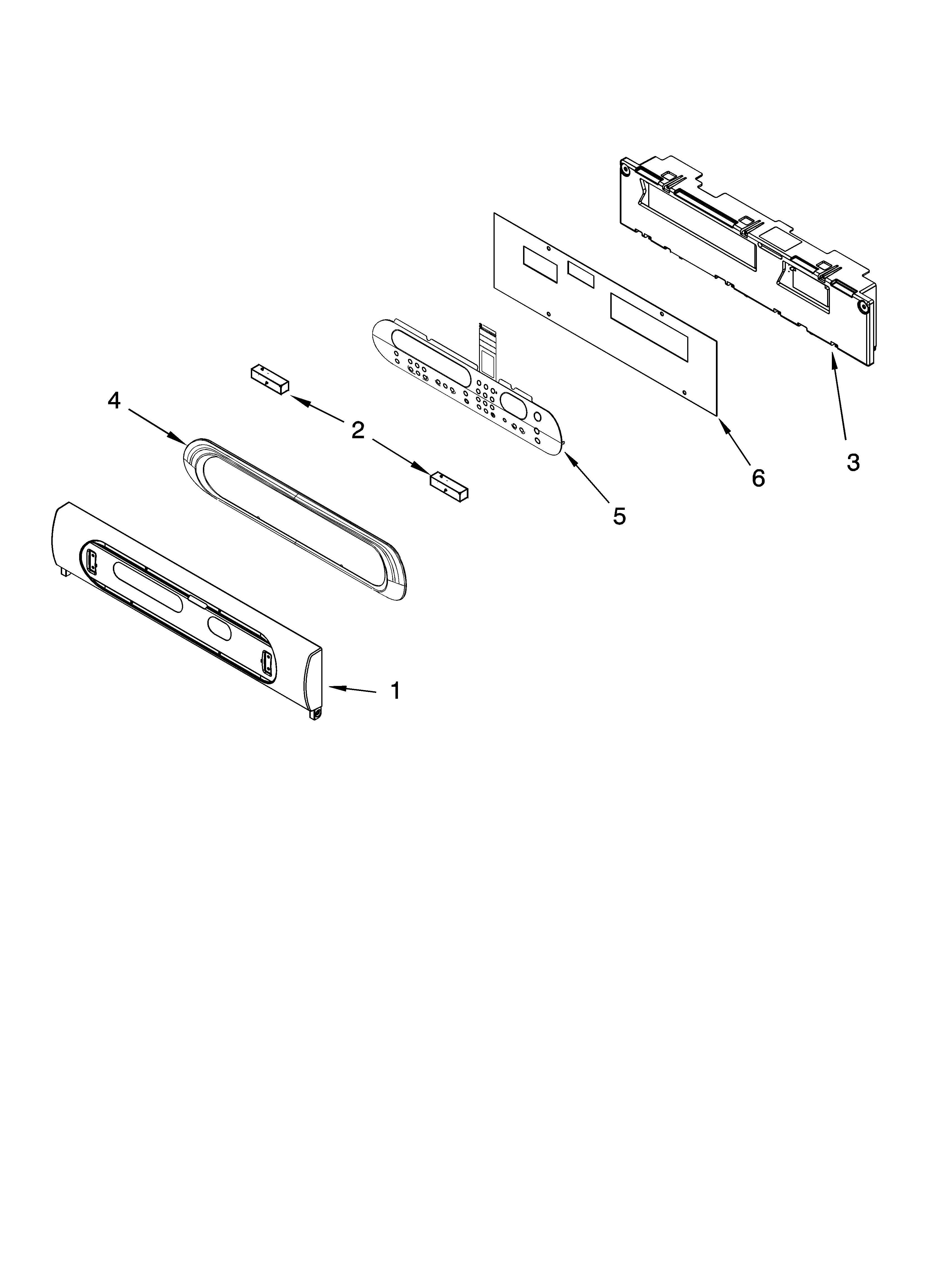 KitchenAid KEBV208MSS02 control panel parts diagram