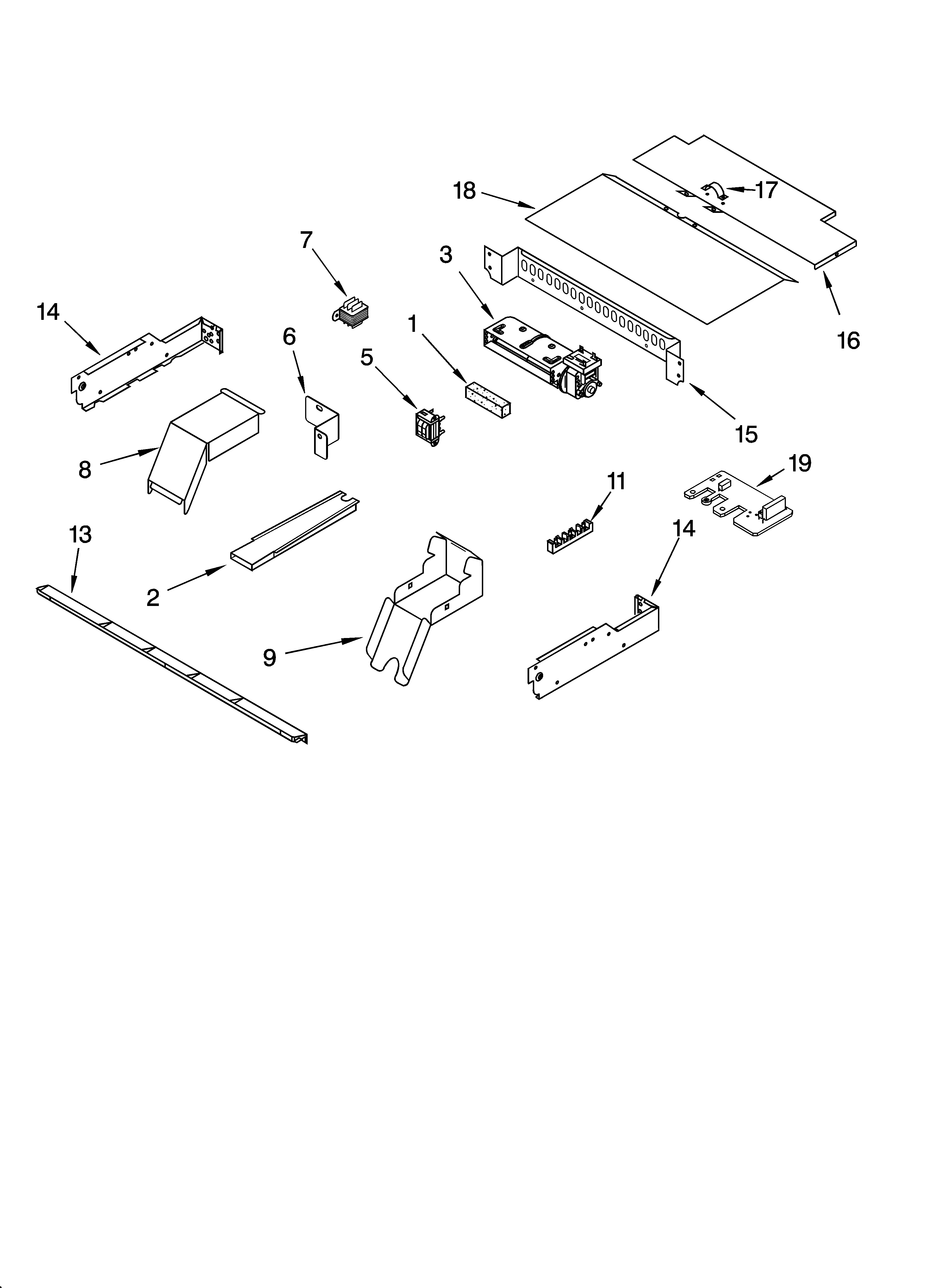 KitchenAid KEBV208MSS02 top venting parts, optional parts diagram