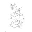 Whirlpool RCS3014RT00 cooktop parts diagram