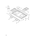 Whirlpool SF315PEPQ3 cooktop parts diagram