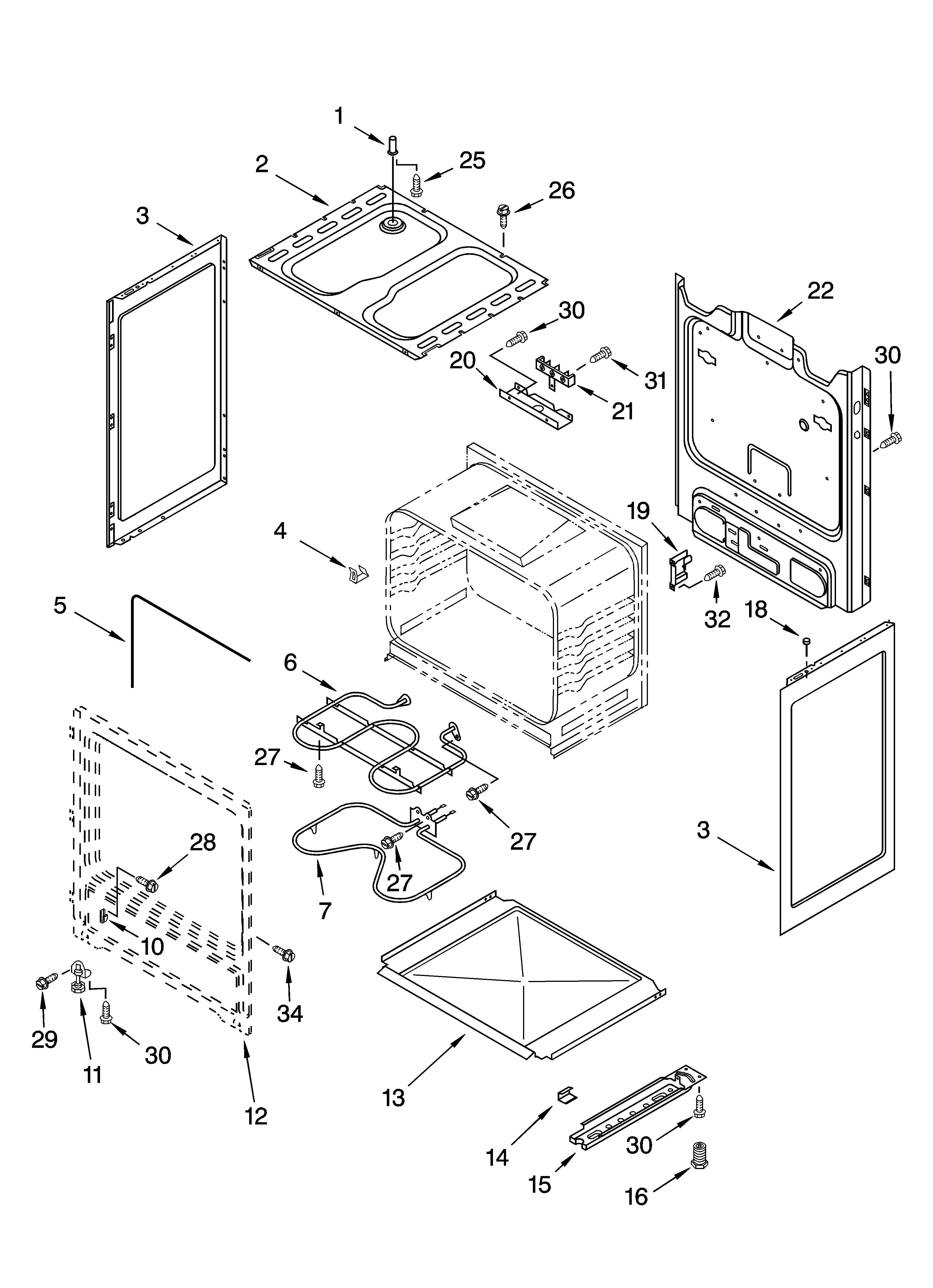 Estate TEP315RV0 chassis parts diagram