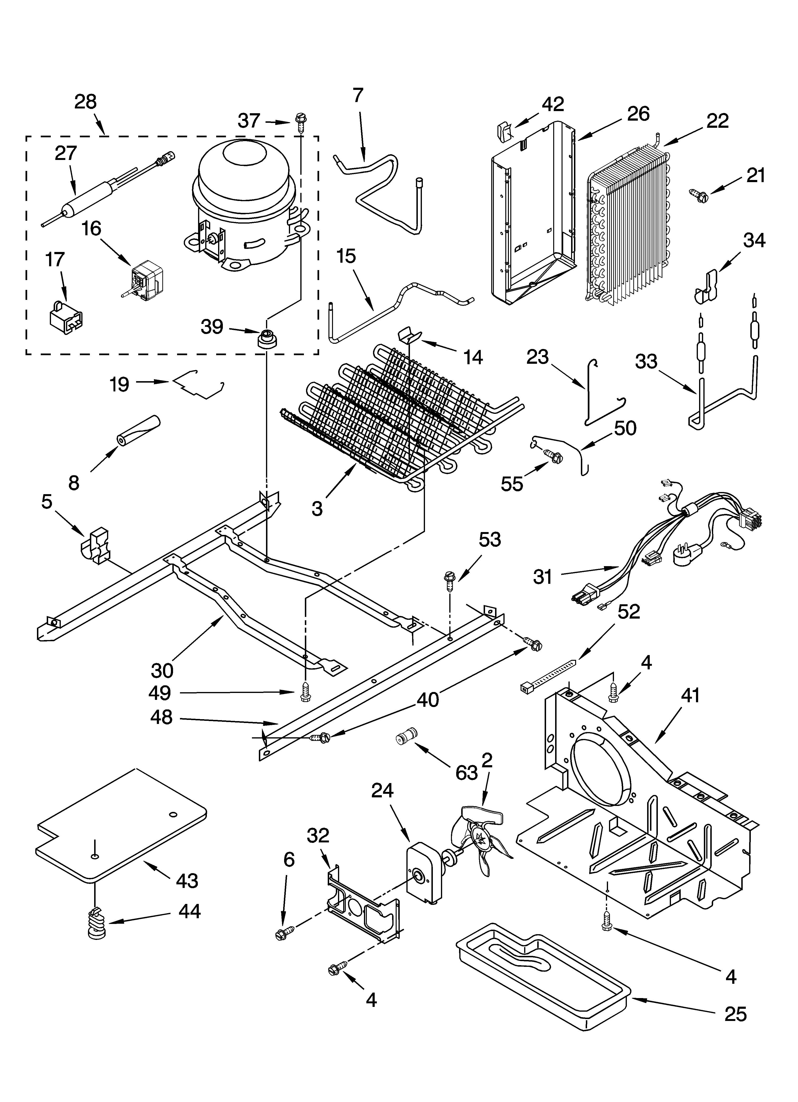 Estate TS25AGXRD01 unit parts diagram