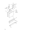 Whirlpool DU1101XTPB6 door and panel parts diagram