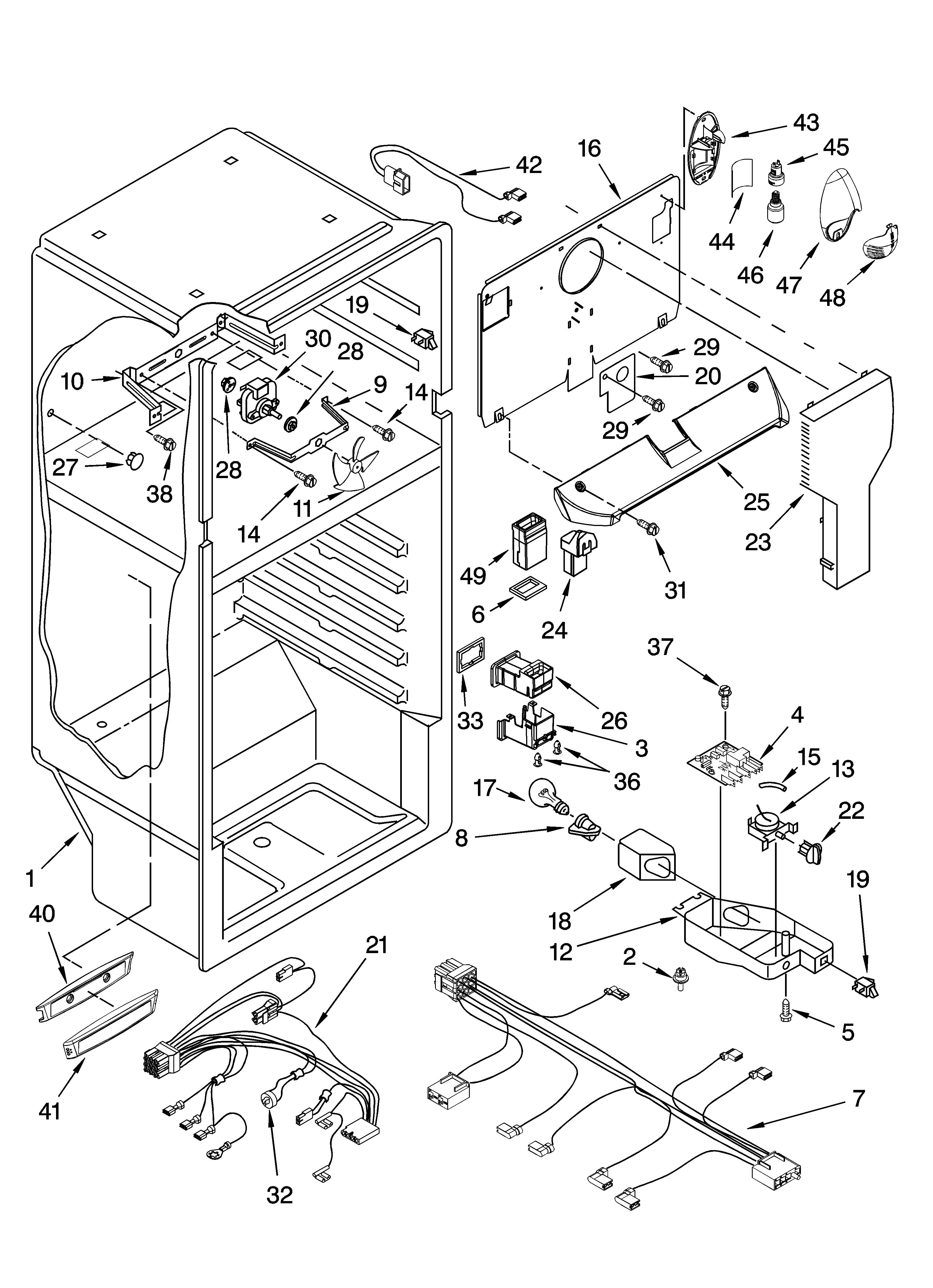 Whirlpool ER8AHMXRQ00 liner parts diagram