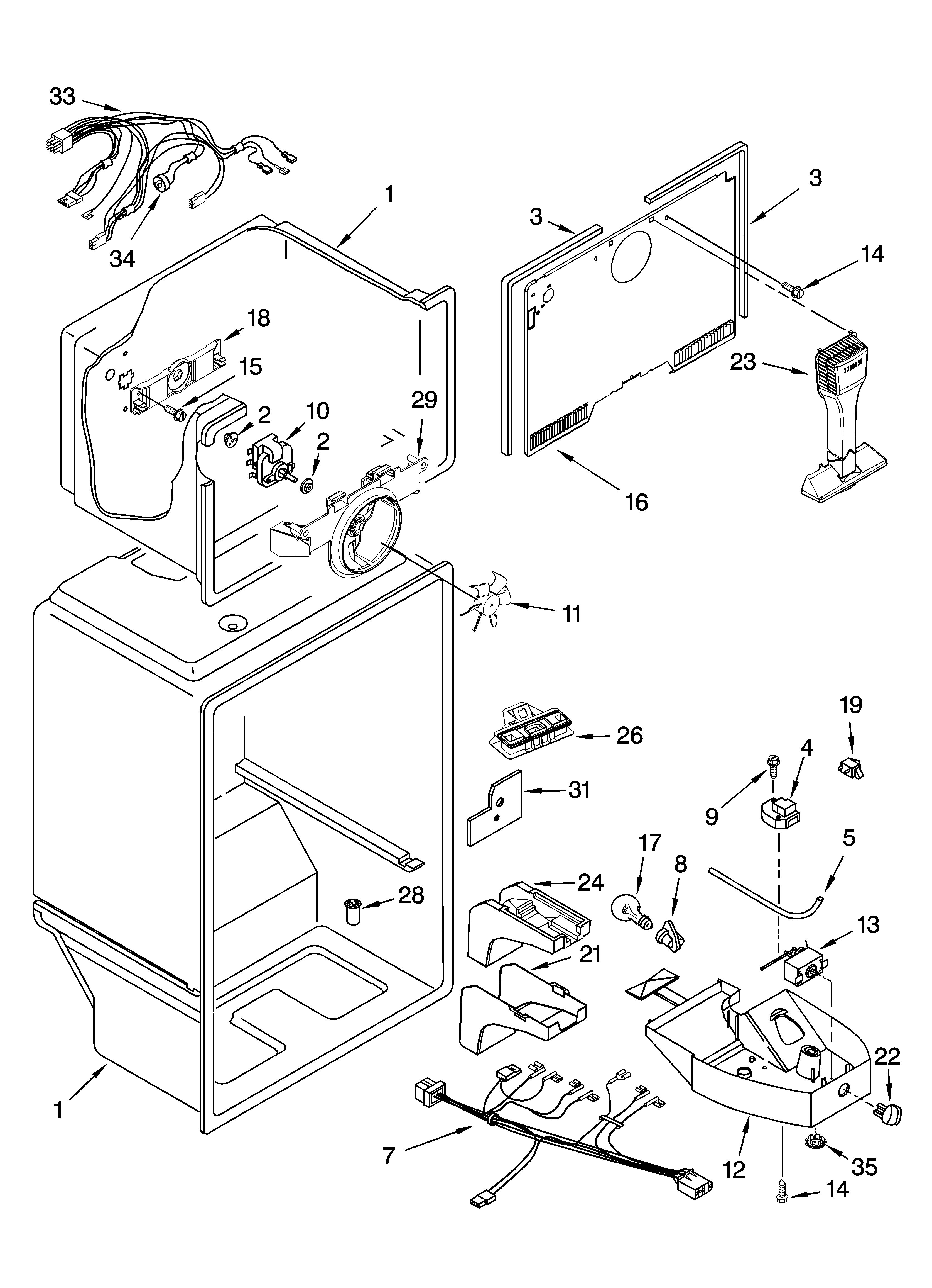 Whirlpool ET1MHMXRQ00 liner parts diagram