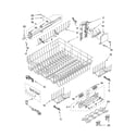 KitchenAid KUDU02FRSS0 upper rack and track parts diagram