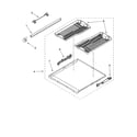 KitchenAid KUDU02FRSS0 third level rack and track parts diagram