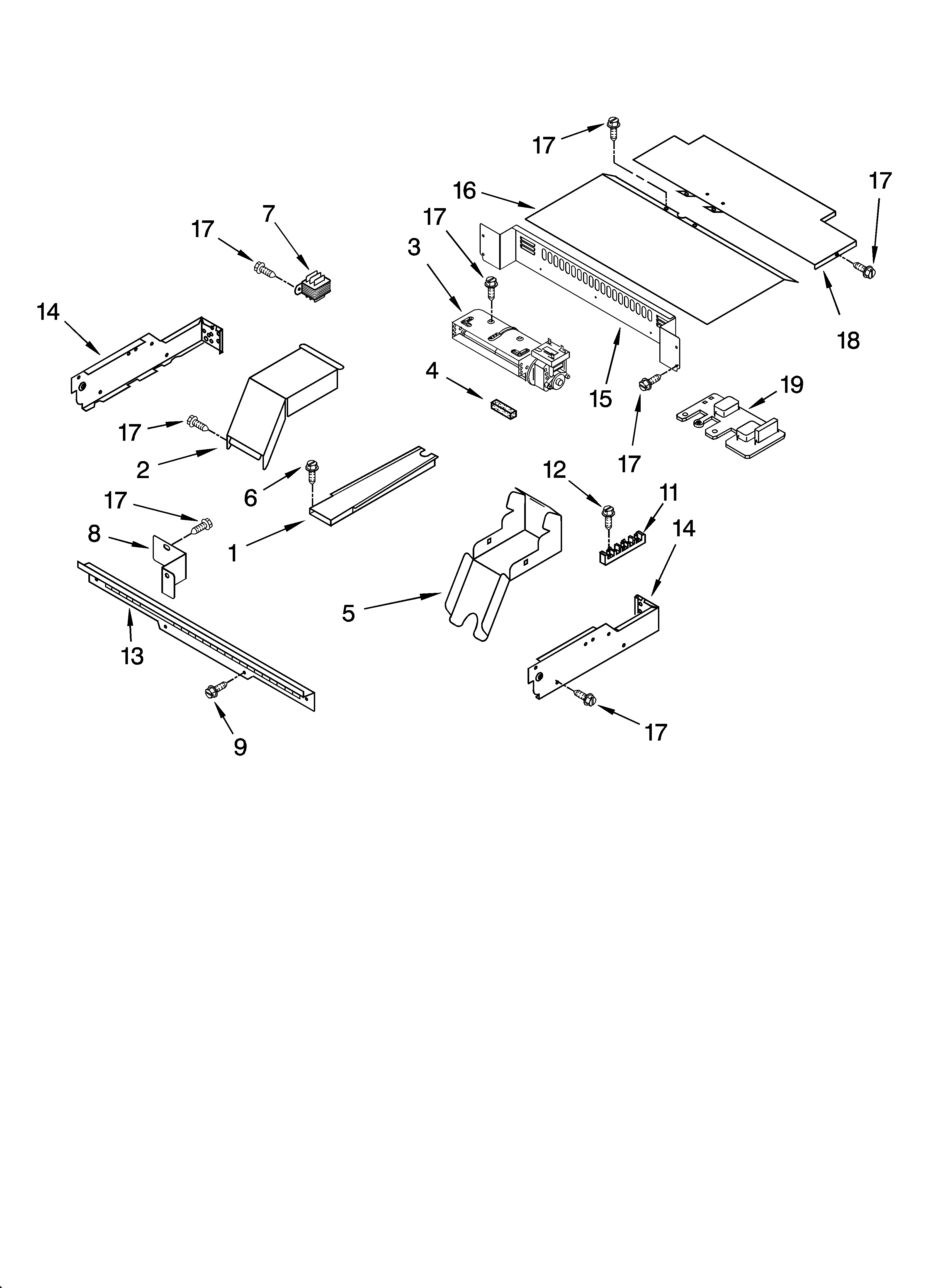 Whirlpool RBD306PDT15 top venting parts, optional parts diagram