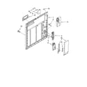 Whirlpool DU400SWKW1 inner door parts diagram