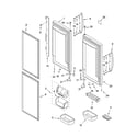KitchenAid KBFA25ERBL00 refrigerator door parts diagram
