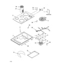 KitchenAid KECD865HWH05 cooktop parts diagram