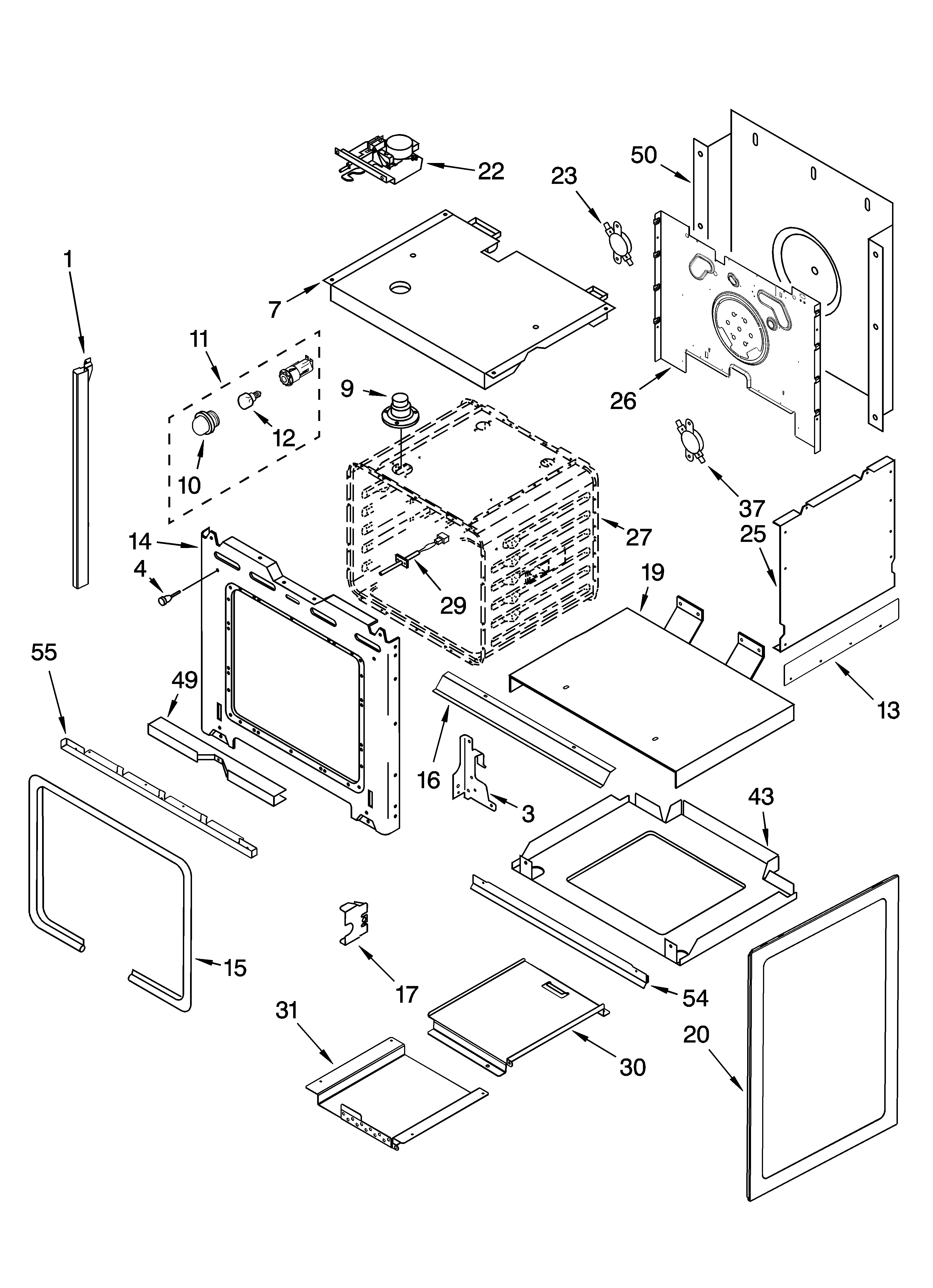 KitchenAid KERA807PSS00 oven parts diagram