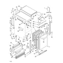 KitchenAid KUIA18PNLS3 cabinet liner and door parts diagram