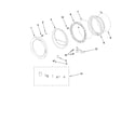 Whirlpool LHW0050PQ0 door parts diagram